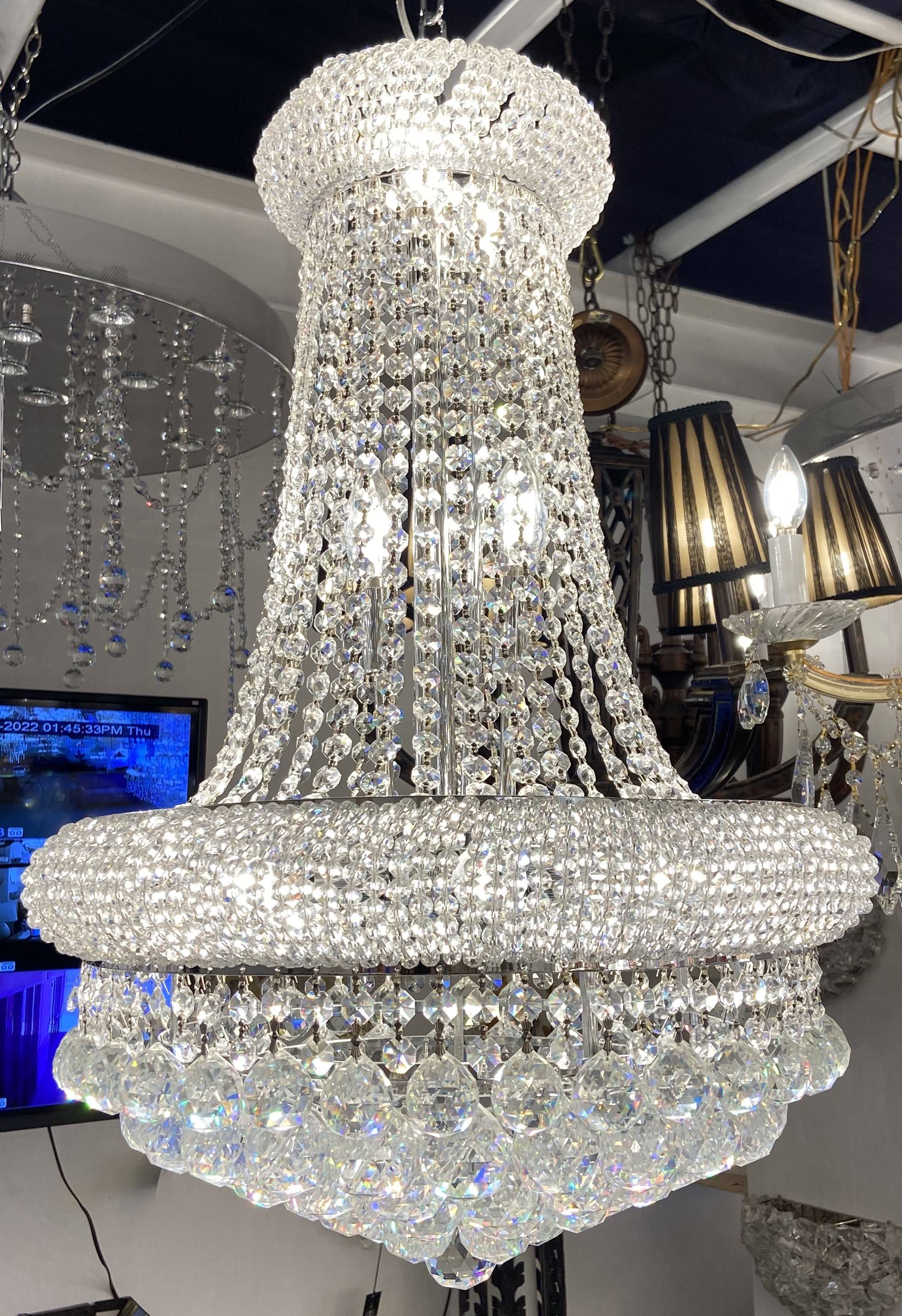 Crystal Chandelier 4-5-3 Chrome